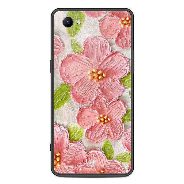 Floral Series Soft Phone Case - Premium Glass Case - Design 9 - Oppo A83