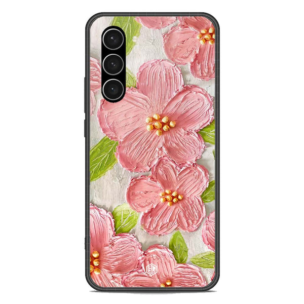 Floral Series Soft Phone Case - Premium Glass Case - Design 9 - Samsung Galaxy S23 5G