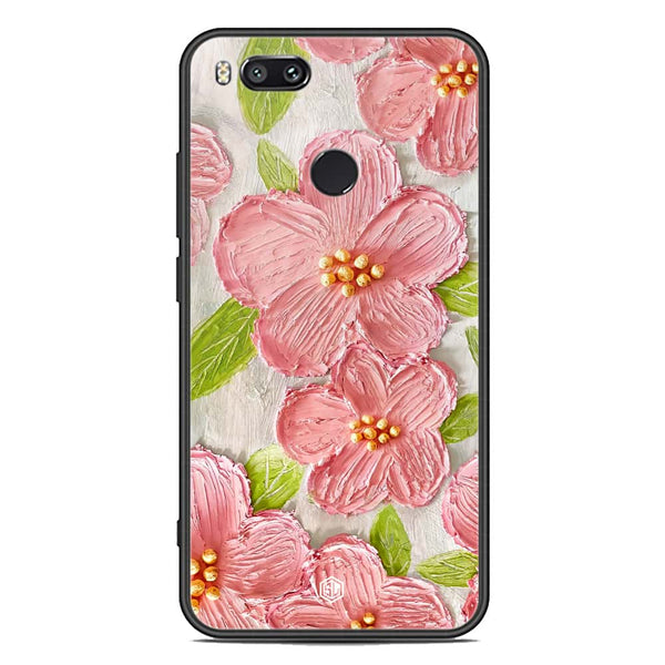 Floral Series Soft Phone Case - Premium Glass Case - Design 9 - Xiaomi Mi A1 / Mi 5X