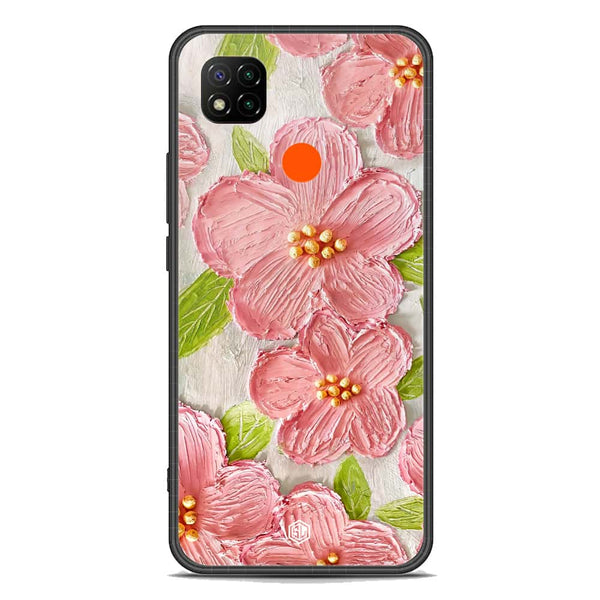 Floral Series Soft Phone Case - Premium Glass Case - Design 9 - Xiaomi Redmi 10A
