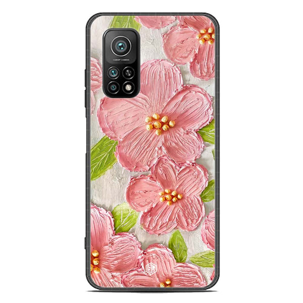 Floral Series Soft Phone Case - Premium Glass Case - Design 9 - Xiaomi Mi 10T Pro