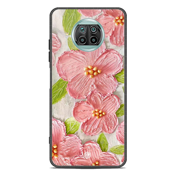 Floral Series Soft Phone Case - Premium Glass Case - Design 9 - Xiaomi Mi 10T Lite