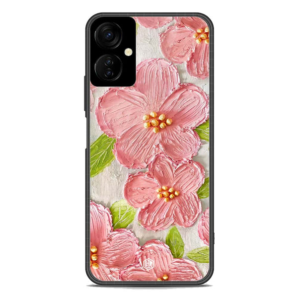 Floral Series Soft Phone Case - Premium Glass Case - Design 9 - Tecno Camon 19 Neo