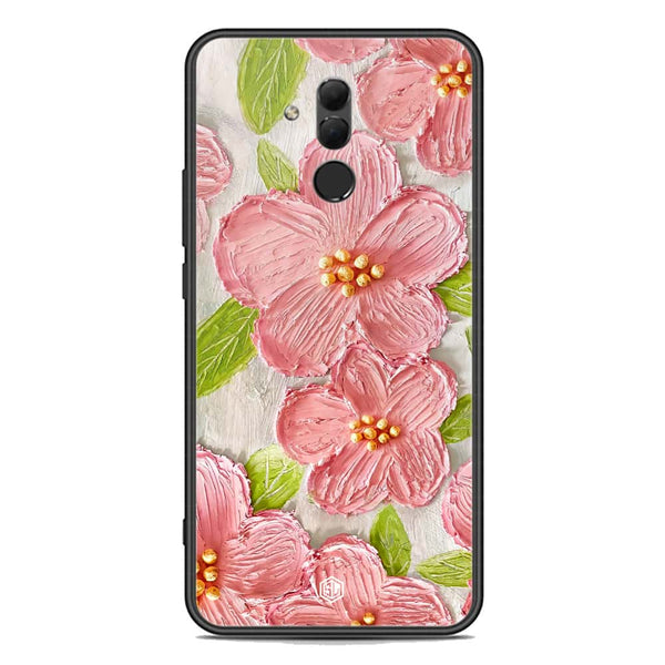 Floral Series Soft Phone Case - Premium Glass Case - Design 9 - Huawei Mate 20 Lite