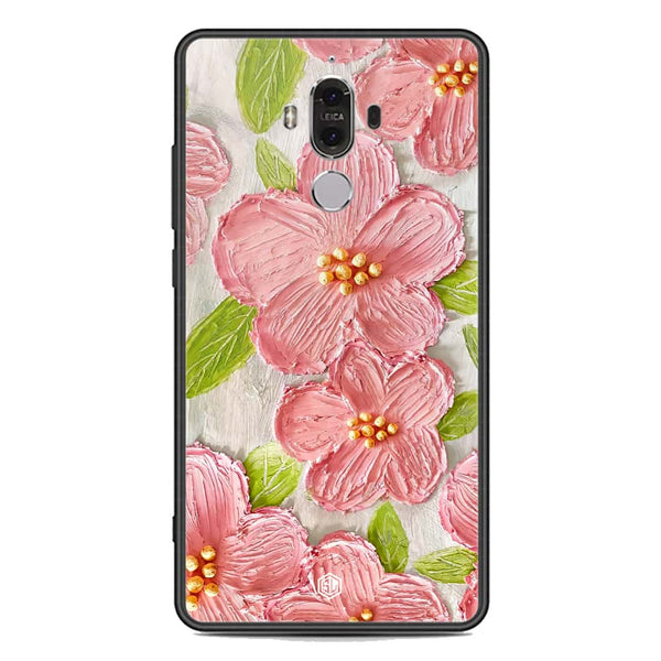 Floral Series Soft Phone Case - Premium Glass Case - Design 9 - Huawei Mate 9