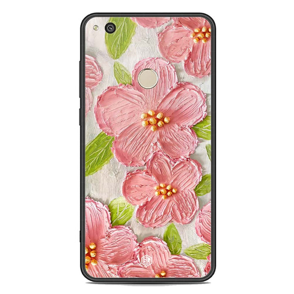 Floral Series Soft Phone Case - Premium Glass Case - Design 9 - Huawei Honor P8 Lite 2017