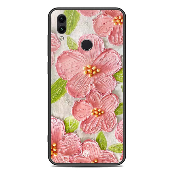 Floral Series Soft Phone Case - Premium Glass Case - Design 9 - Huawei Honor 10 Lite