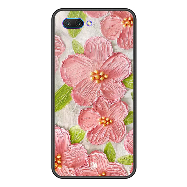 Floral Series Soft Phone Case - Premium Glass Case - Design 9 - Huawei Honor 10