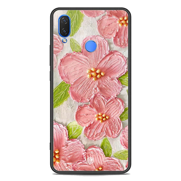 Floral Series Soft Phone Case - Premium Glass Case - Design 9 - Huawei Honor 8C
