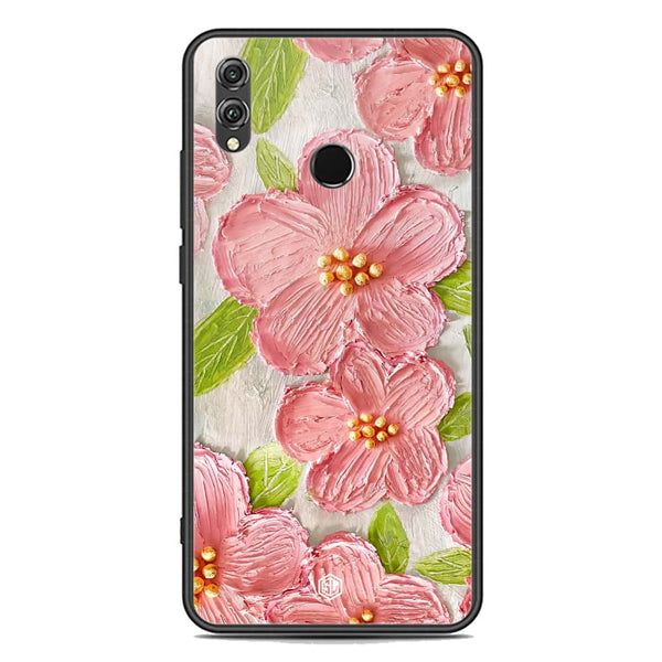 Floral Series Soft Phone Case - Premium Glass Case - Design 9 - Huawei Honor 8X