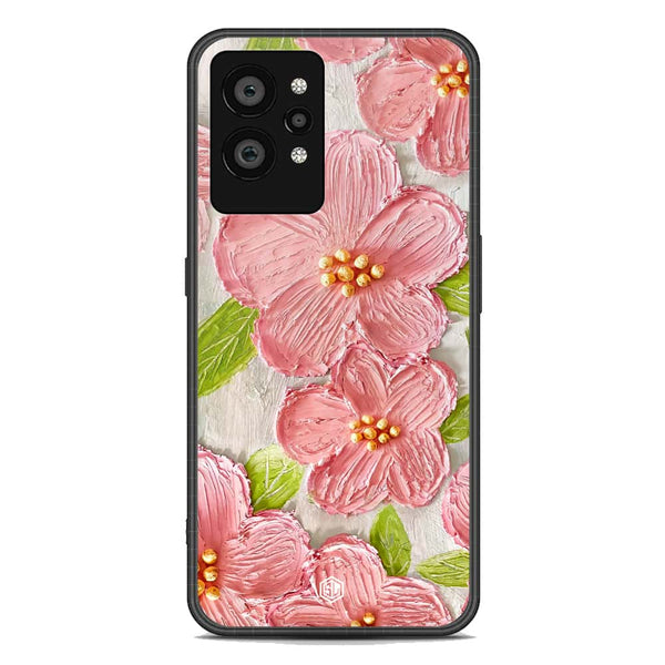 Floral Series Soft Phone Case - Premium Glass Case - Design 9 - Realme GT2 Pro