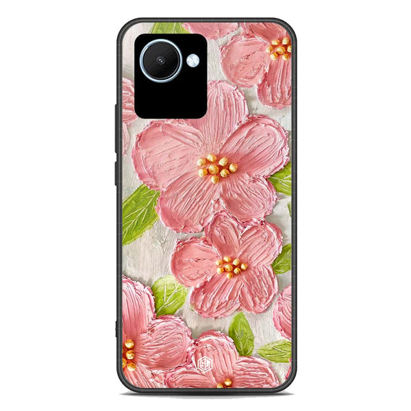 Floral Series Soft Phone Case - Premium Glass Case - Design 9 - Realme C30