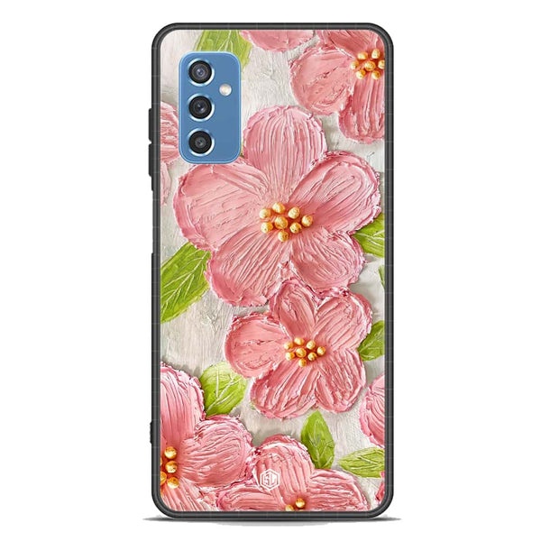 Floral Series Soft Phone Case - Premium Glass Case - Design 9 - Samsung Galaxy M52 5G