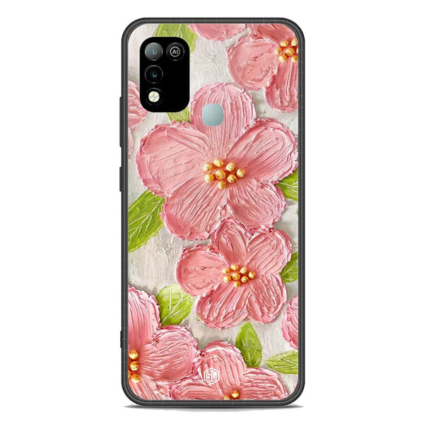 Floral Series Soft Phone Case - Premium Glass Case - Design 9 - Infinix Hot 10 Play