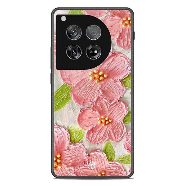 Floral Series Soft Phone Case - Premium Glass Case - Design 9 - OnePlus 12