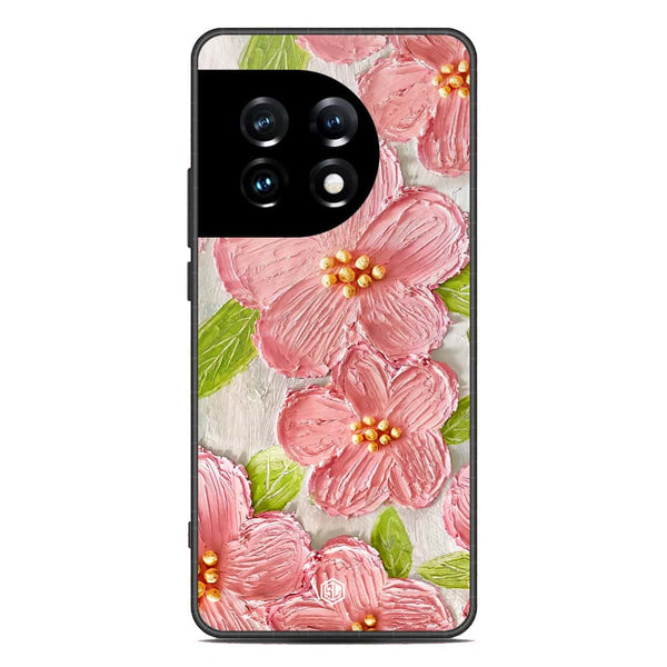 Floral Series Soft Phone Case - Premium Glass Case - Design 9 - OnePlus Ace 2 Pro
