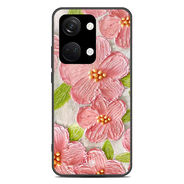 Floral Series Soft Phone Case - Premium Glass Case - Design 9 - OnePlus Ace 2V