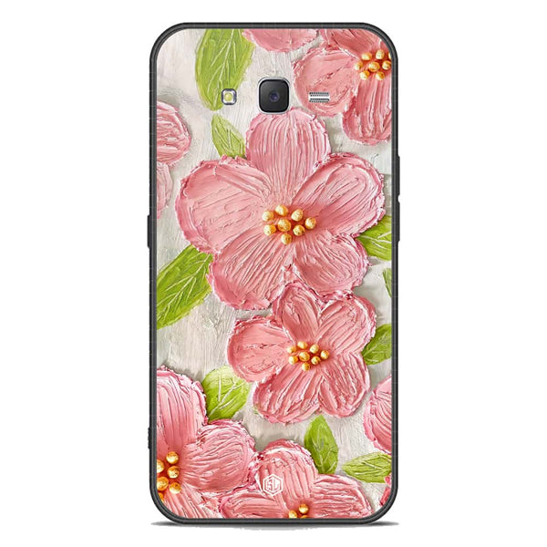 Floral Series Soft Phone Case - Premium Glass Case - Design 9 - Samsung Galaxy J7 2015