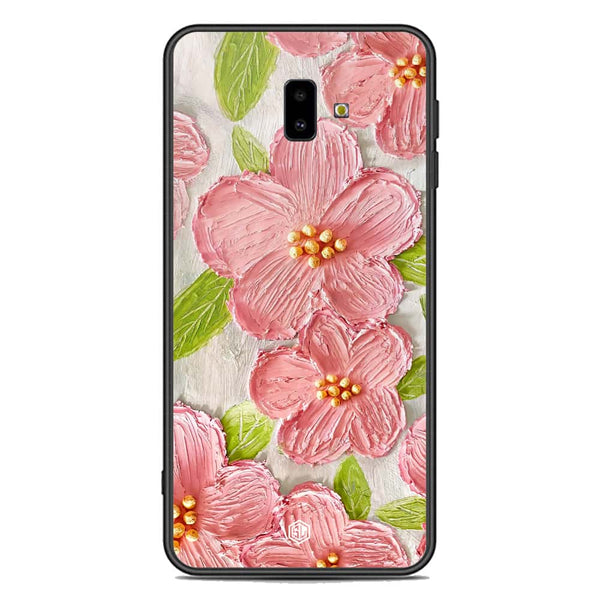 Floral Series Soft Phone Case - Premium Glass Case - Design 9 - Samsung Galaxy J6 Plus 2018