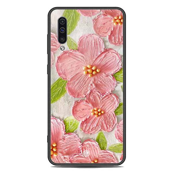 Floral Series Soft Phone Case - Premium Glass Case - Design 9 - Samsung Galaxy A30s