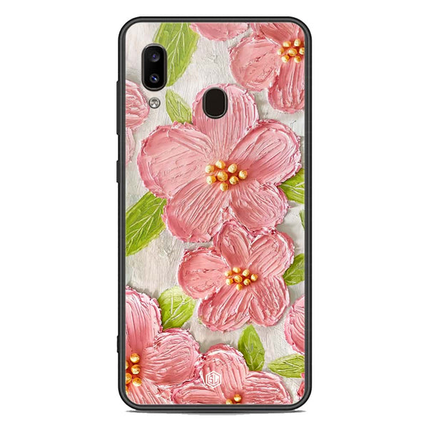 Floral Series Soft Phone Case - Premium Glass Case - Design 9 - Samsung Galaxy A30