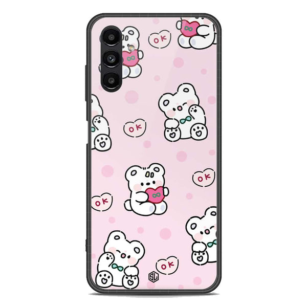 Cute Chic Series Soft Phone Case - Premium Glass Case - Design 1 - Samsung Galaxy A13 5G