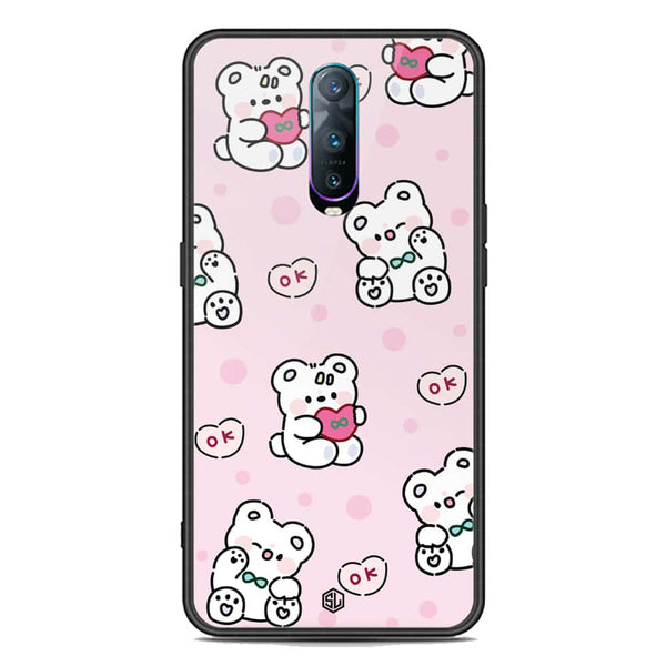 Cute Chic Series Soft Phone Case - Premium Glass Case - Design 1 - Oppo R17 Pro