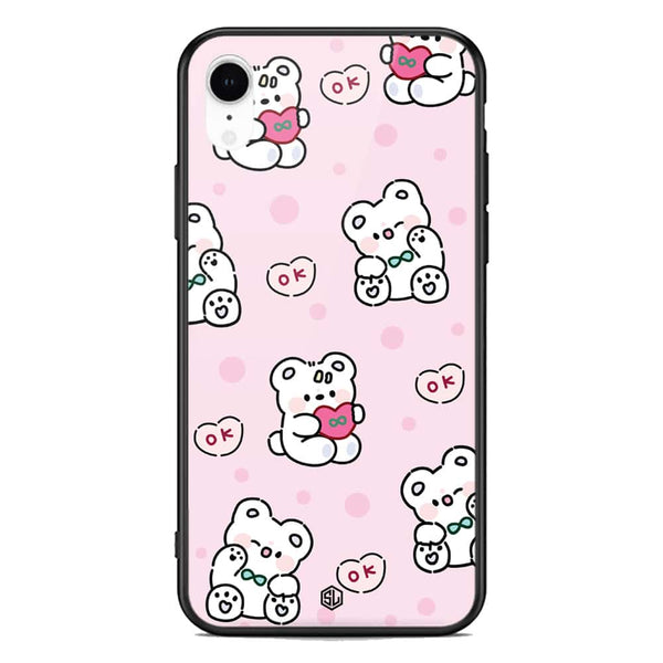 Cute Chic Series Soft Phone Case - Premium Glass Case - Design 1 - iPhone XR