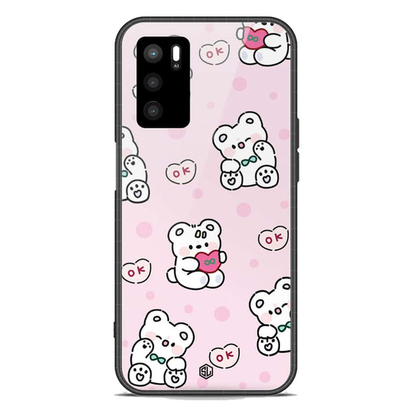 Cute Chic Series Soft Phone Case - Premium Glass Case - Design 1 - Oppo A16s