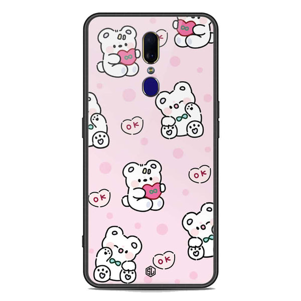 Cute Chic Series Soft Phone Case - Premium Glass Case - Design 1 - Oppo A9 / A9x