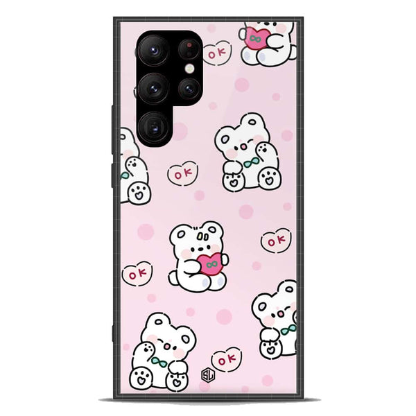 Cute Chic Series Soft Phone Case - Premium Glass Case - Design 1 - Samsung Galaxy S23 Ultra 5G