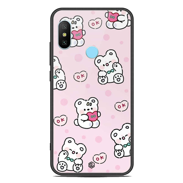 Cute Chic Series Soft Phone Case - Premium Glass Case - Design 1 - Xiaomi Redmi Note 6 Pro