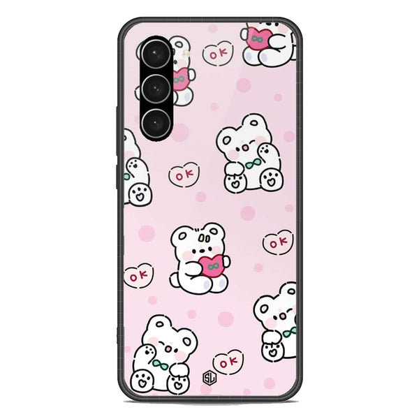 Cute Chic Series Soft Phone Case - Premium Glass Case - Design 1 - Samsung Galaxy S23 5G