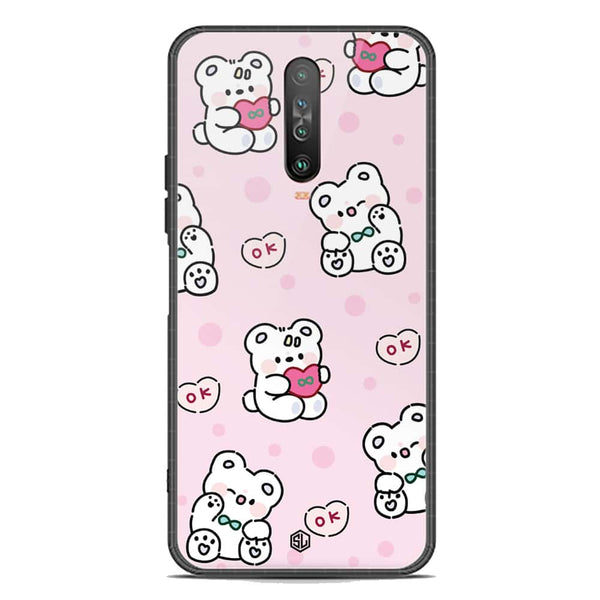 Cute Chic Series Soft Phone Case - Premium Glass Case - Design 1 - Xiaomi Redmi K30