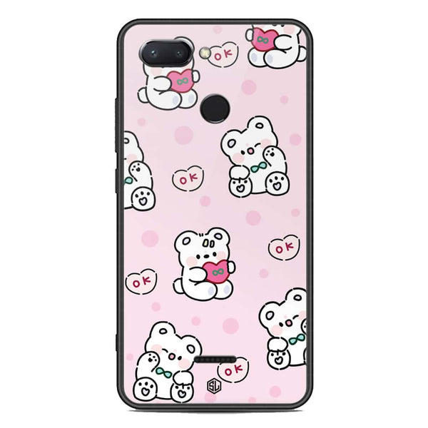 Cute Chic Series Soft Phone Case - Premium Glass Case - Design 1 - Xiaomi Redmi 6
