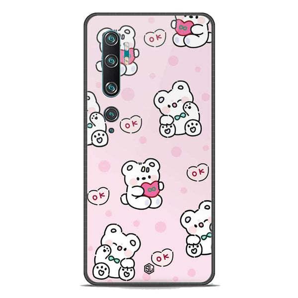 Cute Chic Series Soft Phone Case - Premium Glass Case - Design 1 - Xiaomi Mi Note 10