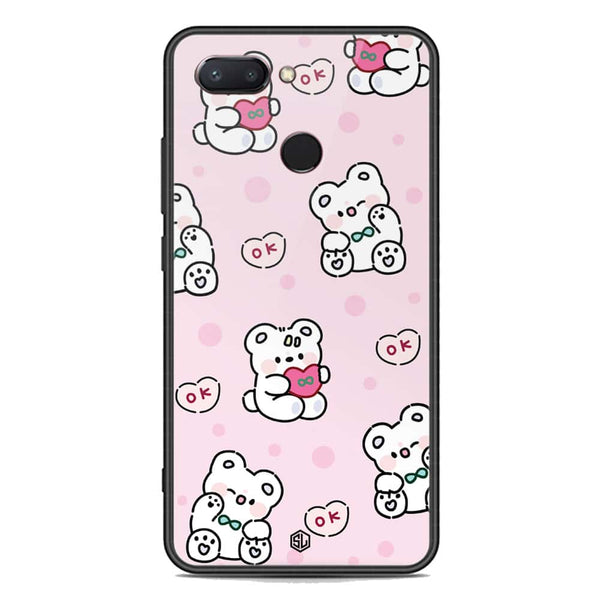 Cute Chic Series Soft Phone Case - Premium Glass Case - Design 1 - Xiaomi Mi 8 Lite