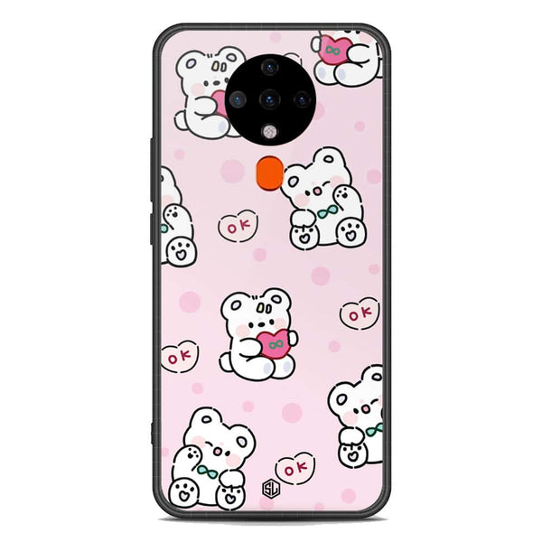 Cute Chic Series Soft Phone Case - Premium Glass Case - Design 1 - Tecno Spark 6