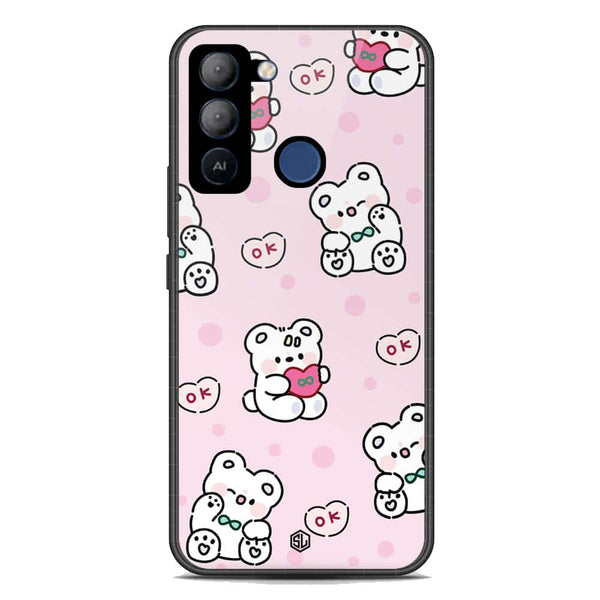 Cute Chic Series Soft Phone Case - Premium Glass Case - Design 1 - Tecno Pop 5 LTE