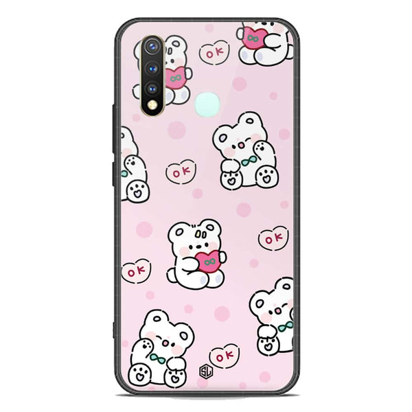 Cute Chic Series Soft Phone Case - Premium Glass Case - Design 1 - Vivo Y19
