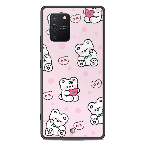 Cute Chic Series Soft Phone Case - Premium Glass Case - Design 1 - Samsung Galaxy S10 Lite