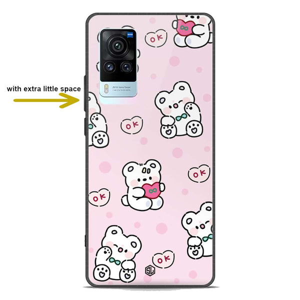 Cute Chic Series Soft Phone Case - Premium Glass Case - Design 1 - Vivo X60