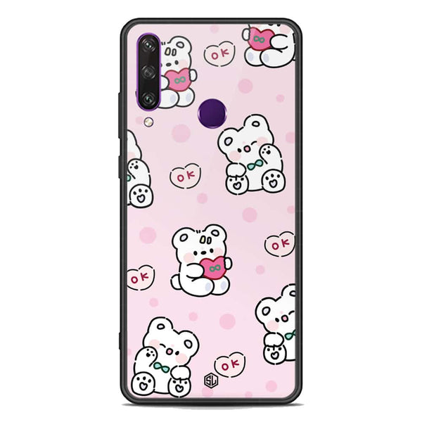 Cute Chic Series Soft Phone Case - Premium Glass Case - Design 1 - Huawei Y6p