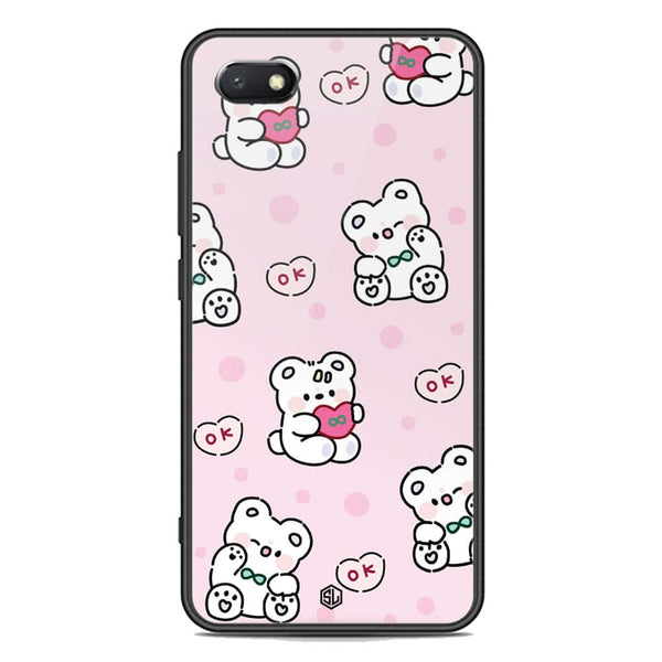 Cute Chic Series Soft Phone Case - Premium Glass Case - Design 1 - Huawei Y5 Prime 2018
