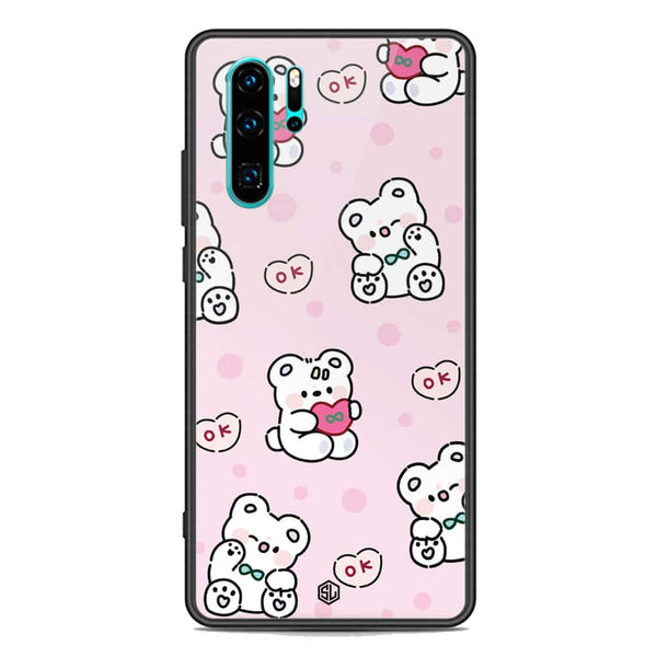 Cute Chic Series Soft Phone Case - Premium Glass Case - Design 1 - Huawei P30 Pro