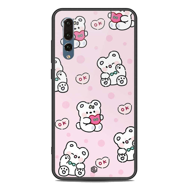 Cute Chic Series Soft Phone Case - Premium Glass Case - Design 1 - Huawei P20 Pro