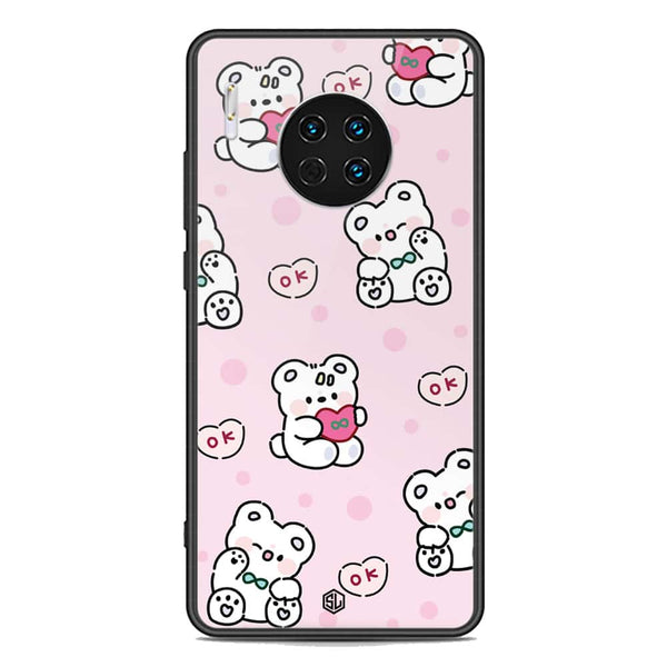 Cute Chic Series Soft Phone Case - Premium Glass Case - Design 1 - Huawei Mate 30