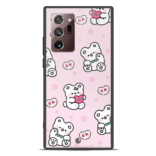 Cute Chic Series Soft Phone Case - Premium Glass Case - Design 1 - Samsung Galaxy Note 20 Ultra
