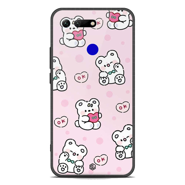 Cute Chic Series Soft Phone Case - Premium Glass Case - Design 1 - Huawei Honor View 20
