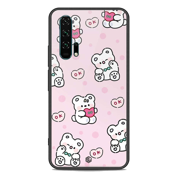 Cute Chic Series Soft Phone Case - Premium Glass Case - Design 1 - Honor 20